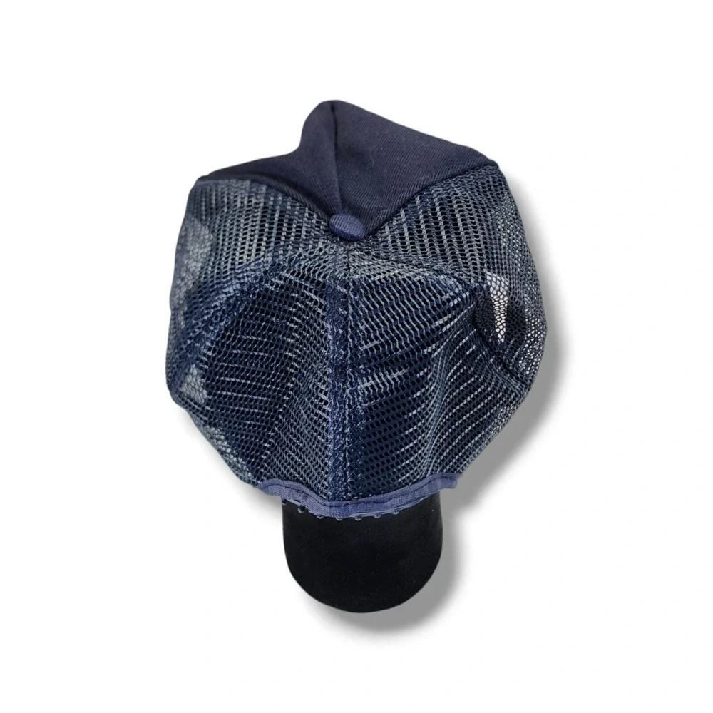 Vintage Trane Mesh Foam Snapback Trucker Hat Cap Blue USA‎ Made